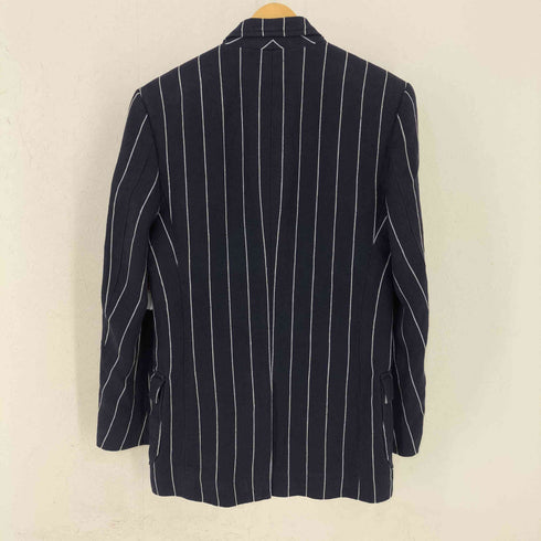 ラグビーラルフローレン Rugby Ralph Lauren リネン ストライプ 3Bシングルテーラードジャケット メンズ import:XS