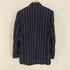 ラグビーラルフローレン Rugby Ralph Lauren リネン ストライプ 3Bシングルテーラードジャケット メンズ import:XS