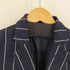 ラグビーラルフローレン Rugby Ralph Lauren リネン ストライプ 3Bシングルテーラードジャケット メンズ import:XS