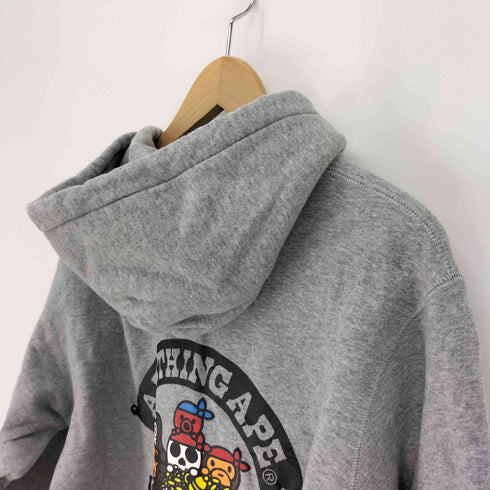 アベイシングエイプ A BATHING APE パイレーツストア 海賊 マイロ バックロゴ プリント ジップ パーカー メンズ import:L