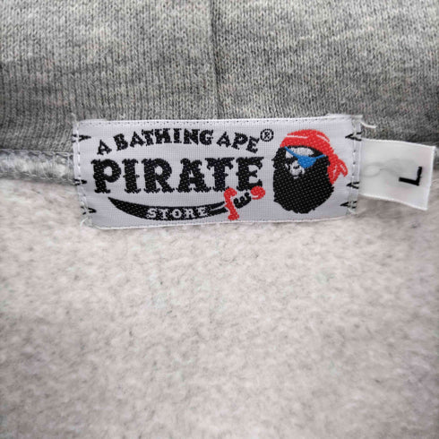 アベイシングエイプ A BATHING APE パイレーツストア 海賊 マイロ バックロゴ プリント ジップ パーカー メンズ import:L
