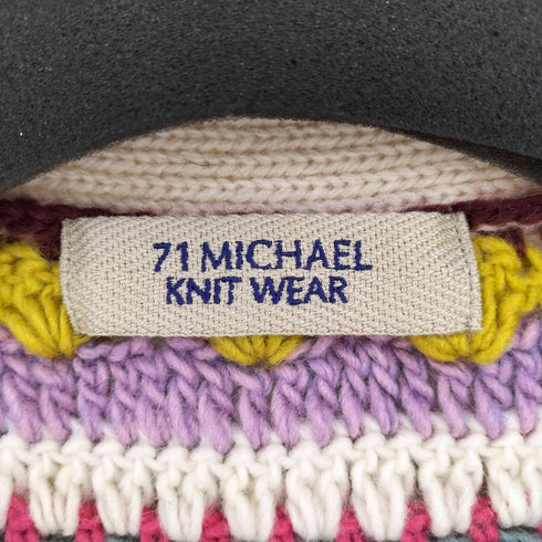 71MICHAEL CROCHET KNIT CARDIGAN メンズ import:M