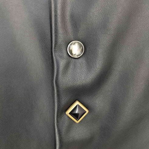 タキャシ TACASI シンセティックレザーカーディガン メンズ JPN:46