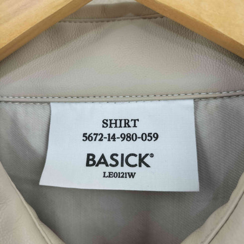BASICK フェイクレザーシャツ メンズ JPN:M