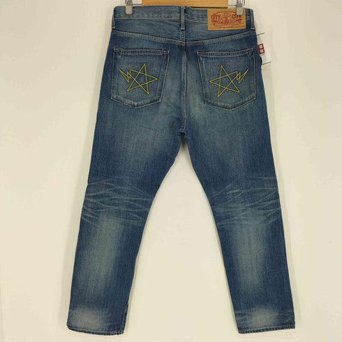 アベイシングエイプ A BATHING APE 1999 TYPE-02 DAMAGED DENIM PANTS 星刺繍 ダメージ デニム パンツ メンズ JPN:M