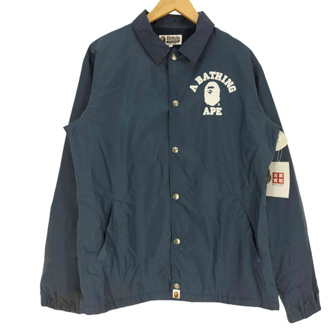 アベイシングエイプ A BATHING APE COLLEG COACH JACKET カレッジ コーチ ジャケット 裏地起毛 メンズ JPN:L