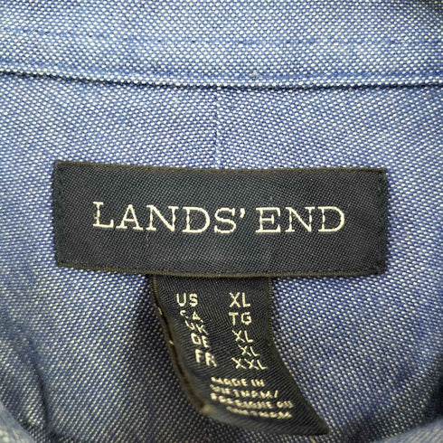 ランズエンド LANDS END オックス BDシャツ メンズ import:XL
