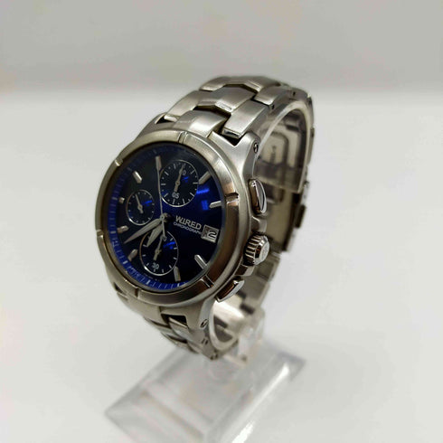 ワイアード WIRED CHRONOGRAPH MODEL 文字盤ブルーメタリック メンズ