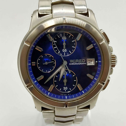 ワイアード WIRED CHRONOGRAPH MODEL 文字盤ブルーメタリック メンズ