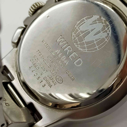 ワイアード WIRED CHRONOGRAPH MODEL 文字盤ブルーメタリック メンズ
