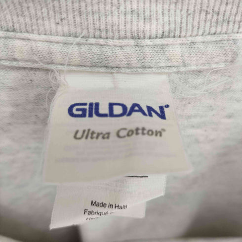 ギルダン GILDAN Ultra Cotton 霜降り カレッジプリント クルーネック Tシャツ メンズ import:L