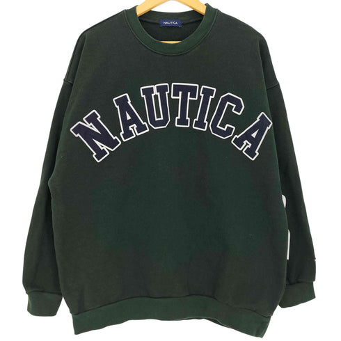 ノーティカ NAUTICA Arch Logo Crewneck Sweatshirt アーチロゴ クルーネック スウェット メンズ import:M