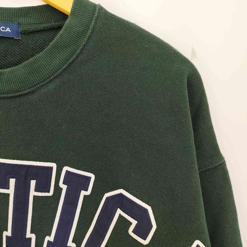 ノーティカ NAUTICA Arch Logo Crewneck Sweatshirt アーチロゴ クルーネック スウェット メンズ import:M