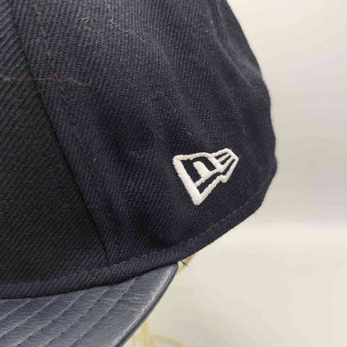 シュプリーム Supreme 12AW MMXIII LEATHER VISOR NEW ERA CAP ボックス ロゴ レザー バイザー 6パネル キャップ メンズ 7 1/2 59.6