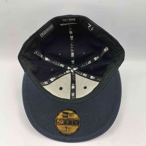 シュプリーム Supreme 12AW MMXIII LEATHER VISOR NEW ERA CAP ボックス ロゴ レザー バイザー 6パネル キャップ メンズ 7 1/2 59.6
