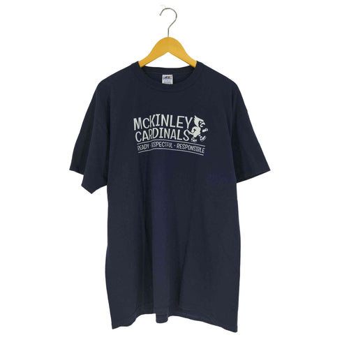 ラッセルアスレチック RUSSELL ATHLETIC 00s 両面プリント クルーネックTシャツ メンズ import:XL