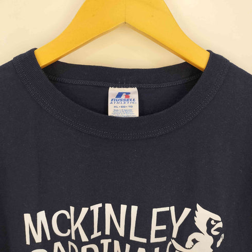 ラッセルアスレチック RUSSELL ATHLETIC 00s 両面プリント クルーネックTシャツ メンズ import:XL