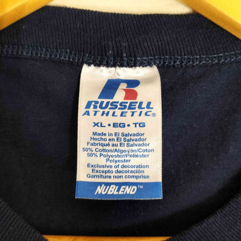 ラッセルアスレチック RUSSELL ATHLETIC 00s 両面プリント クルーネックTシャツ メンズ import:XL