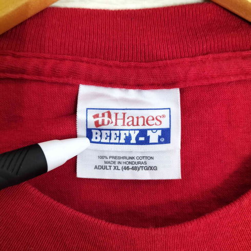 ヘインズ Hanes 90s 両面プリント ナンバリング クルーネックTシャツ メンズ import:XL