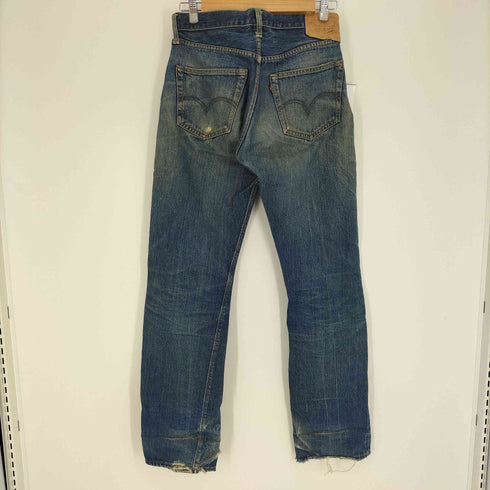 リーバイス Levis 60-70S 501 BIG E 不均等 V ボタン裏 16 刻印 モデル 赤耳 Vステッチ ボタンフライ ダメージ デニム パンツ メンズ