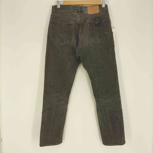 リーバイス Levis 89年 501-0658 USA製 ボタン裏524刻印 エルパソ工場 先染めブラック ボタンフライ デニムパンツ メンズ W31 L32