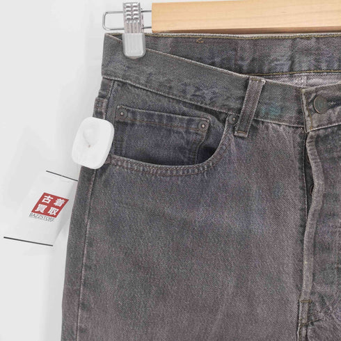 リーバイス Levis 89年 501-0658 USA製 ボタン裏524刻印 エルパソ工場 先染めブラック ボタンフライ デニムパンツ メンズ W31 L32