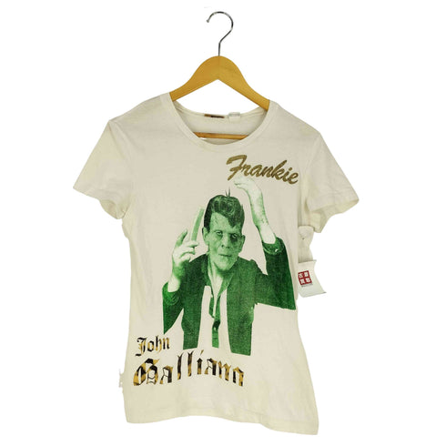 ジョンガリアーノ JOHN GALLIANO イタリア製 プリント クルーネックTシャツ メンズ import:M