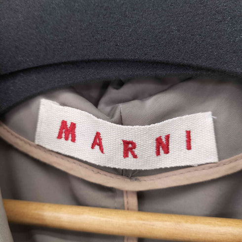 マルニ MARNI ピーチスキン 丸襟 ノーカラーコート レディース EUR:38