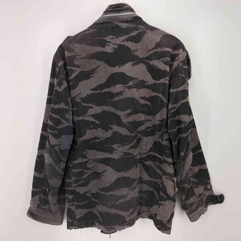 ステューシー Stussy 90-00S GEARタグ コーデュロイ カモ ミリタリージャケット メンズ import:M