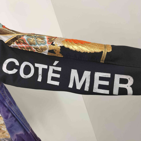 コートメール Cote mer バックジップ 織物 リメイク リビルド 再構築 製品染め 4ポケット デニム トラッカー ジャケット メンズ