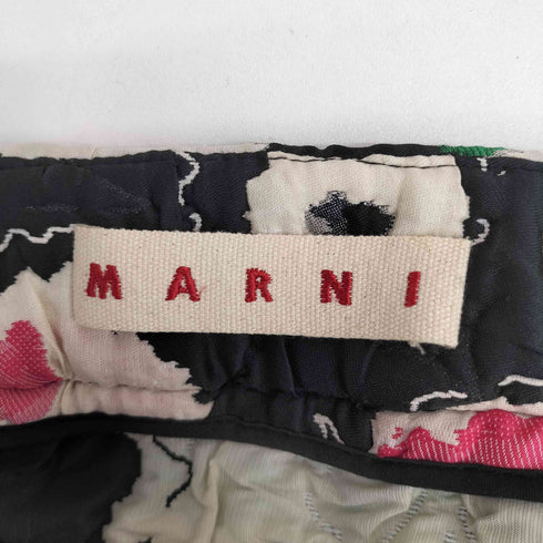 マルニ MARNI 14AW コレクション フラワージャガード サイドダブルジップ スカート レディース 40