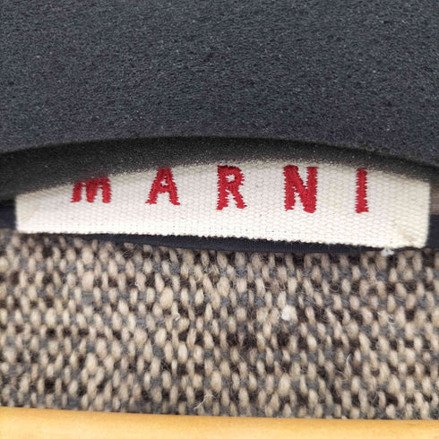 マルニ MARNI ウールモヘア ツイード スナップジャケット レディース EUR:40