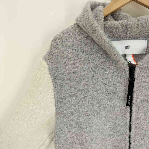PMDS PREMIUM MOOD DENIM SUPERIOR 英国製 ウール混 ニット ジップアップ パーカー メンズ import:L