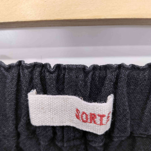 SORTE リネンシャンブレーサイドタックテーパードパンツ レディース