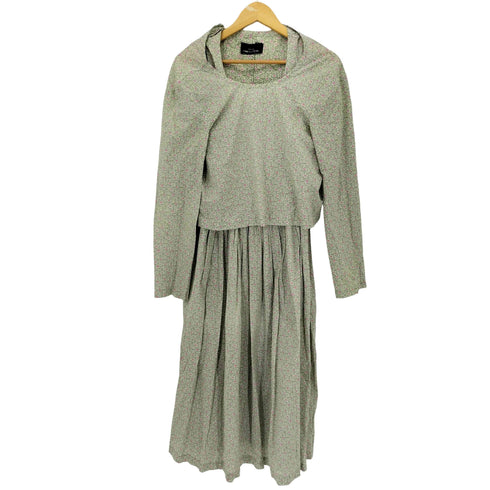 トリココムデギャルソン tricot COMME des GARCONS レイヤードデザイン バックリボン フラワーワンピース レディース