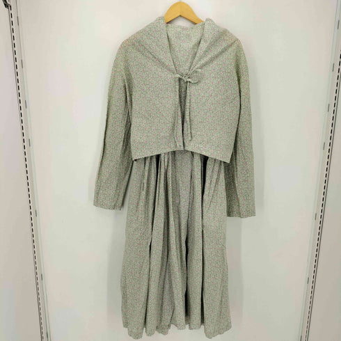 トリココムデギャルソン tricot COMME des GARCONS レイヤードデザイン バックリボン フラワーワンピース レディース