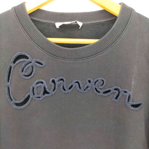 カルヴェン CARVEN ロゴ切り抜き スウェットワンピース レディース import:S