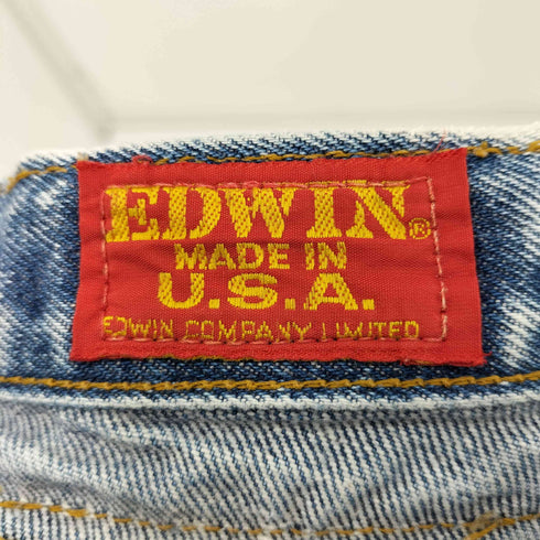 エドウィン EDWIN 80s USA製 5POCKET アイスウォッシュ デニムパンツ レディース W28