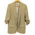 ザラ ZARA ショールカラー ギャザースリーブジャケット レディース import:L