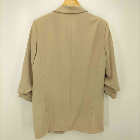 ザラ ZARA ショールカラー ギャザースリーブジャケット レディース import:L