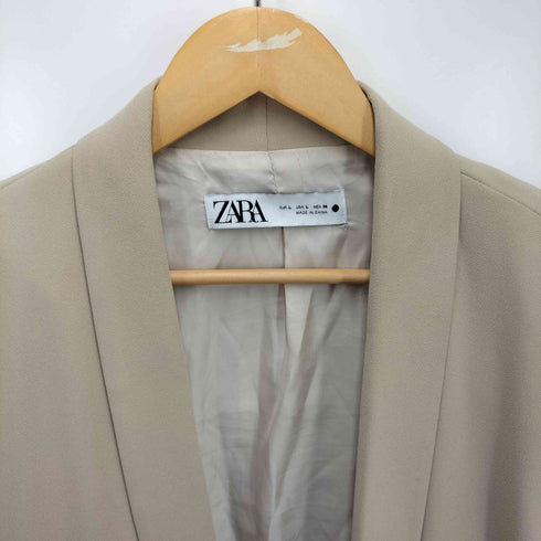 ザラ ZARA ショールカラー ギャザースリーブジャケット レディース import:L