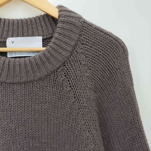 ヴォアーブ VOAAOV LOW GAUGE SUPER FINE MERINO WOOL CREW NECK KNIT メンズ 2