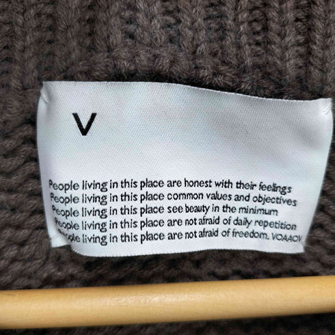 ヴォアーブ VOAAOV LOW GAUGE SUPER FINE MERINO WOOL CREW NECK KNIT メンズ 2