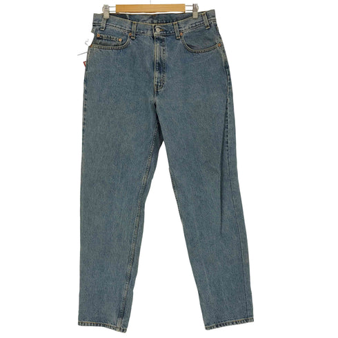 リーバイス Levis 550 RELAXED JEANS-MEDIUM STONE WASH ジップアップ 5ポケット テーパード デニム パンツ 2002年製 メンズ W:36 L:34