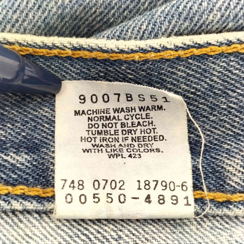 リーバイス Levis 550 RELAXED JEANS-MEDIUM STONE WASH ジップアップ 5ポケット テーパード デニム パンツ 2002年製 メンズ W:36 L:34