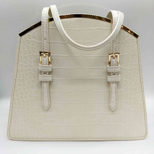 ランバンオンブルー LANVIN en Bleu クロコ 型押し 2WAY レザー ショルダーバッグ レディース
