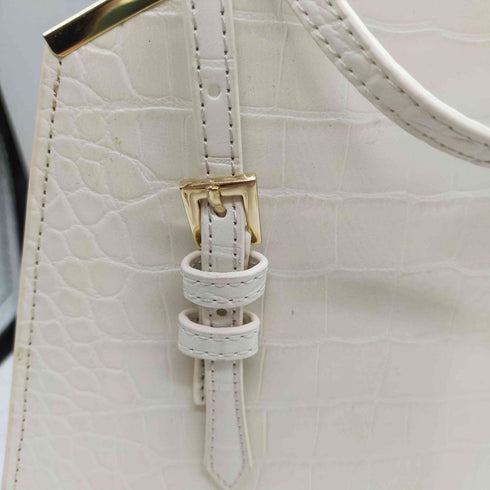 ランバンオンブルー LANVIN en Bleu クロコ 型押し 2WAY レザー ショルダーバッグ レディース