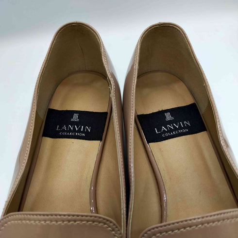 ランバンコレクション LANVIN COLLECTION All Weather Loafer Pump オールウェザー エナメル ローファー パンプス レディース JPN:23.5