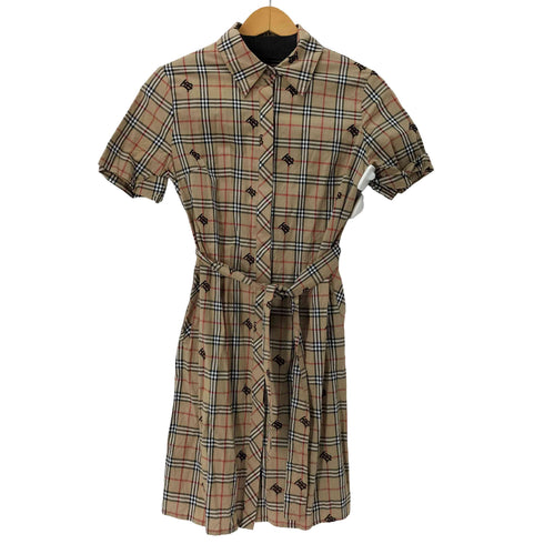 バーバリー BURBERRY ノバチェック s/s シャツワンピース レディース 38