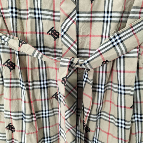 バーバリー BURBERRY ノバチェック s/s シャツワンピース レディース 38